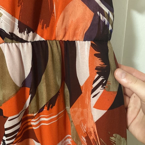 NWT Anthony Originals Printed Chiffon Midi Dress - 826-218 - Size 1X - Picture 5 of 6